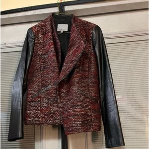 Tweed & Leather Jacket